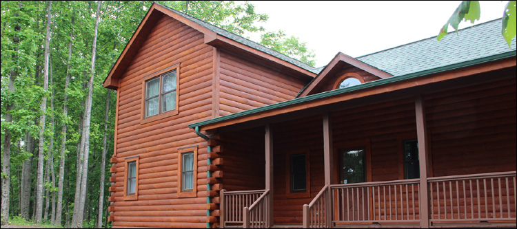 Log Home Staining in Holly Springs,  North Carolina