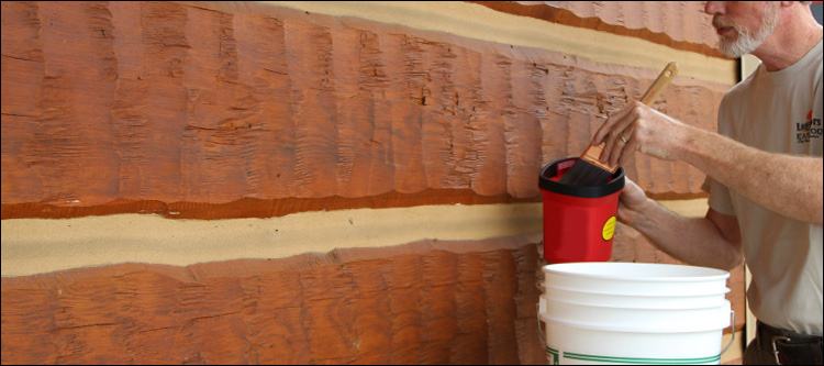 Professional Log Home Staining  Apex,  North Carolina